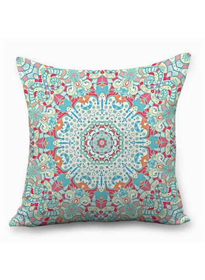 Buy Printed Cushion Cover Multicolour 45 x 45cm in UAE