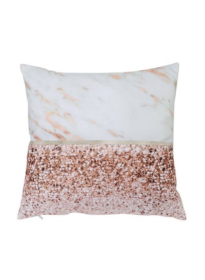 Buy Double Pattern Cushion Cover Multicolour 45 x 45cm in Saudi Arabia