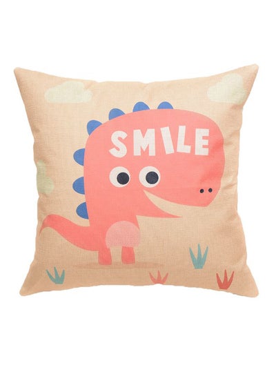 Buy Smile Printed Cushion Cover Multicolour 45 x 45cm in Saudi Arabia