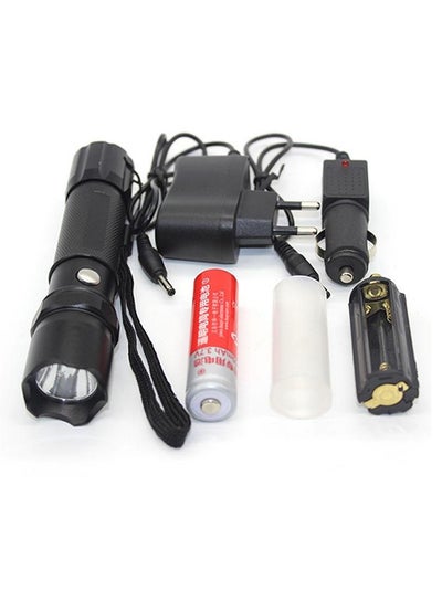 Buy High Power LED Flashlight Set Cree Q5 Linternas By 18650/AAA Battery Rechargeable Lamp Torches Multicolour in Egypt