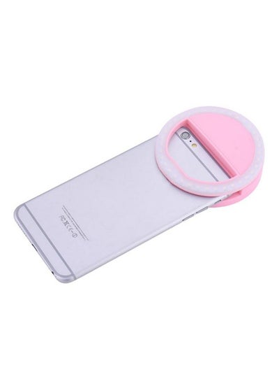 Buy Portable Selfie LED Ring Flash Light Camera Photography Pink in Saudi Arabia