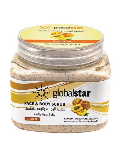 Buy Apricot Face And Body Scrub Clear 500ml in Saudi Arabia