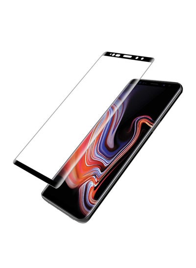 Buy Tempered Glass Screen Protector For Samsung Galaxy Note 9 Clear/Black in Saudi Arabia
