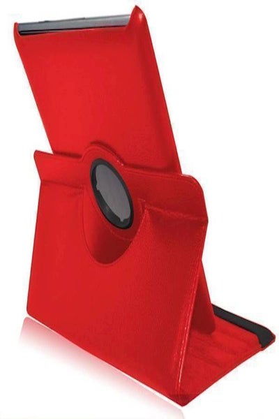 Buy Leather 360 Degree Rotating Case Cover Stand For Apple Ipad 2 3 4 Red in UAE