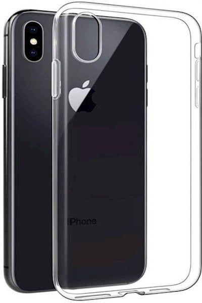 Buy silicon cover case for iPhone xs max-cler Clear in Saudi Arabia