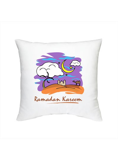 Buy Ramadan Kareem Paint Design Cushion in UAE