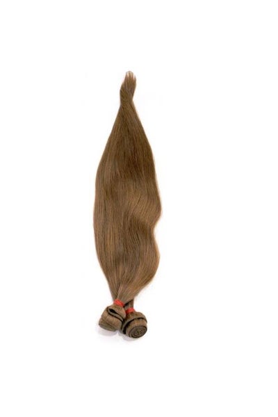 Buy Straight Human Hair Extension Brown 26inch in UAE