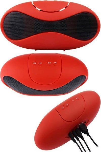 Buy Portable Mini Bluetooth Speaker Red/Black in UAE