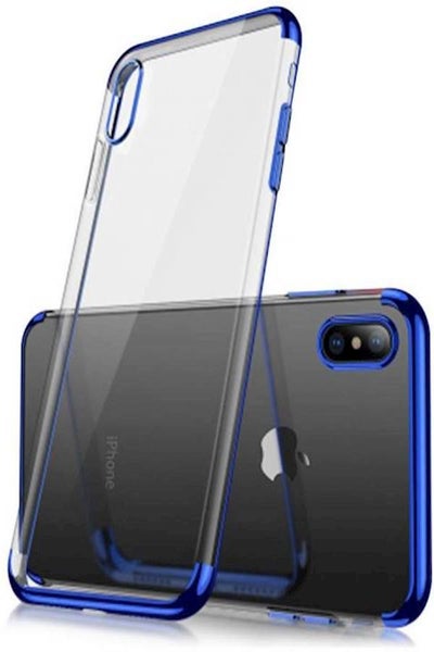 اشتري غطاء حماية واقٍ لهاتف آيفون XS ماكس من أبل Black/Blue في السعودية