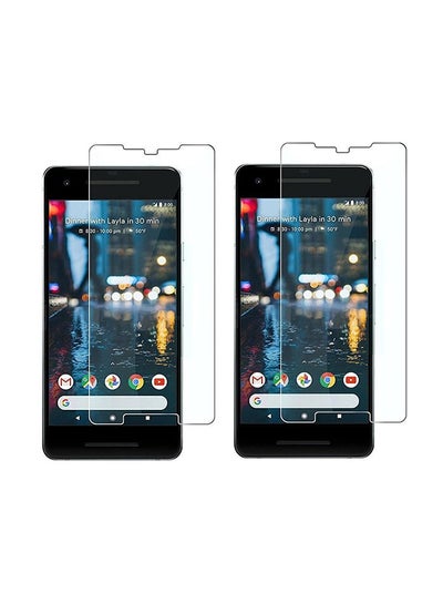 Buy 2-Piece Tempered Glass Screen Protector For Google Pixel 2 XL Clear in Saudi Arabia