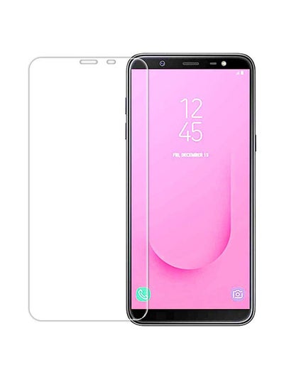 Buy 2.5D Tempered Glass Screen Protector For Galaxy J8 2018 Mobile Clear in UAE