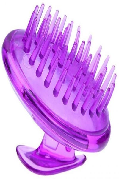 Buy Scalp And Shampoo Head Massager Brush Purple in Saudi Arabia