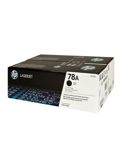 اشتري Pack Of 2 78A Laserjet Toner Cartridge Set Black أسود في الامارات