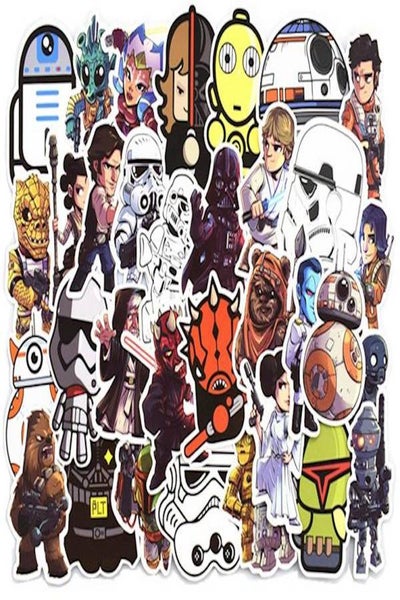 Buy 50-Piece Star Wars Sticker Set in UAE