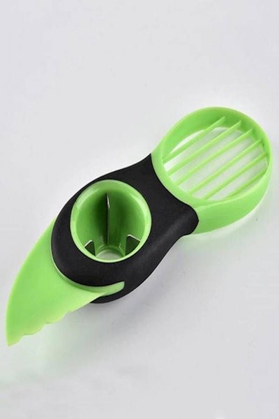 Buy Multi-Function Avocado Slicer Peeler Fruit Cutter Separator Tool Green in Saudi Arabia