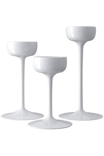 اشتري 3-Piece Blomster Candle Holder Set White في السعودية