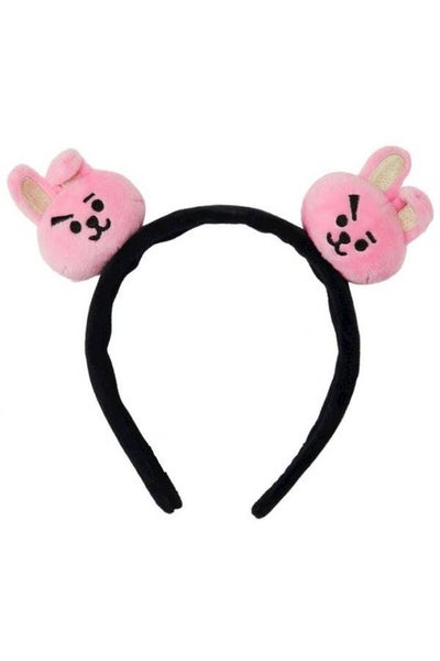 Buy Tie Hair Headband Black/Pink in UAE