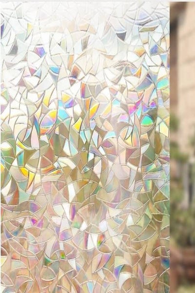 Buy Privacy Window Glass Sticker Multicolour 100centimeter in Saudi Arabia