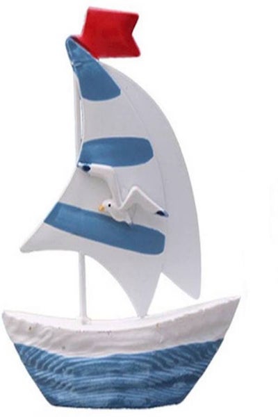 Buy Wooden Ship Sailing Boat Home Decor Multicolour in UAE