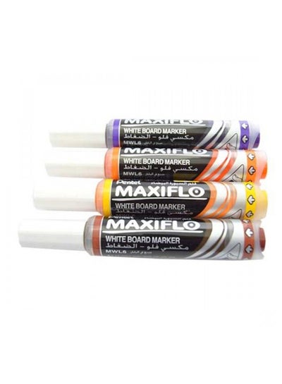 Buy Maxiflo WB Marker Chl Wlt, 4 Pcs, PE-MWL6-04L Multicolour in Saudi Arabia