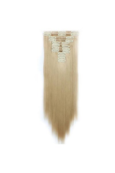 Buy 12-Piece Hair Extension Set Blonde 55cm in UAE