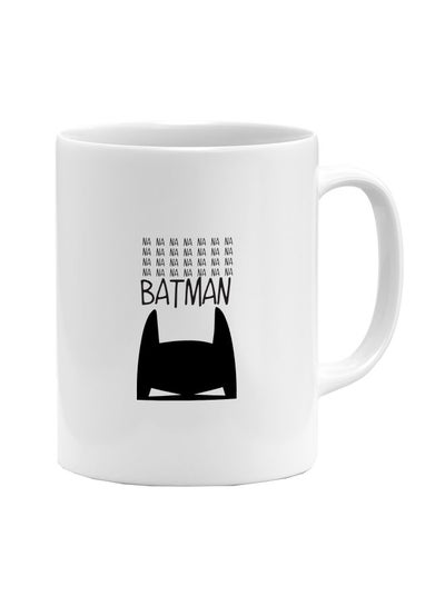 Buy Batman Super Hero Printed Coffee Mug Black/White in UAE