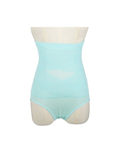 Buy High Waist Seamless Underwear Blue in UAE