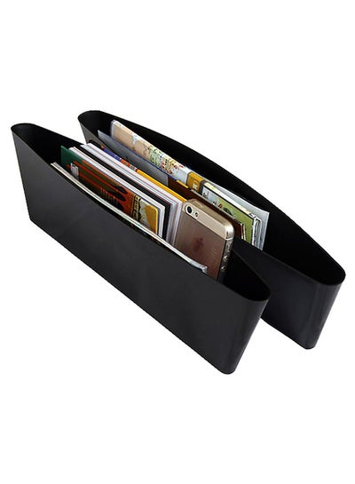 Buy Car Seat Gap Filler Car Seat Side Console Slit Caddy Catcher Storage Box Pad Pocket Set Of 2 in Saudi Arabia