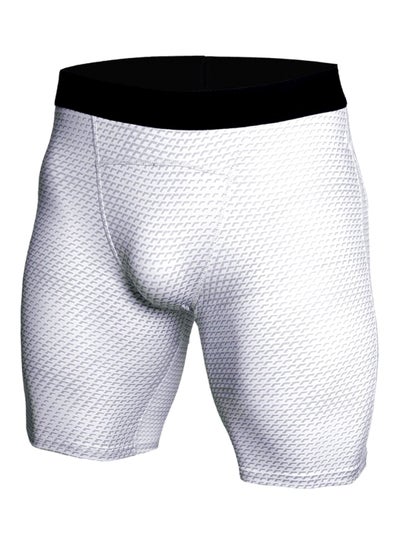 Buy Quick Drying Elastic Underwear White/Black in Saudi Arabia