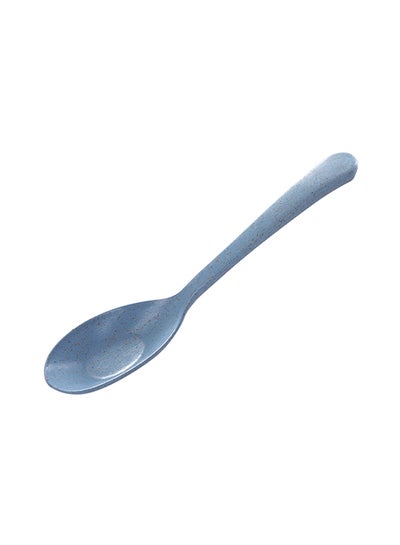 Buy Portable Wheat Straw Spoon Blue in UAE