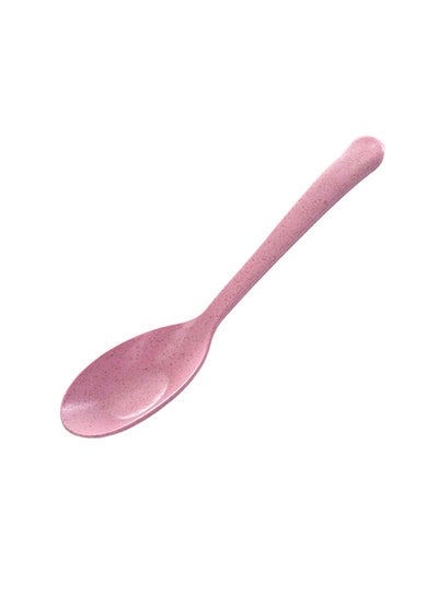 Buy Portable Wheat Straw Spoon Pink in Saudi Arabia