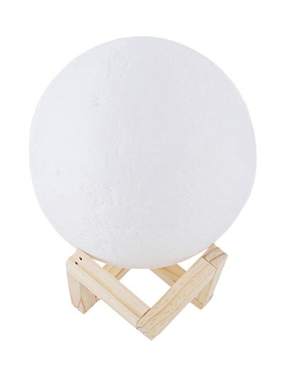 Buy 3D Printed LED Moon Light Lamp White in Saudi Arabia