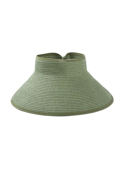 Buy Straw Visor Hat Green in Saudi Arabia