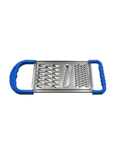 3-Way Flat Vegtable Grater Silver/Blue 20centimeter price in Saudi ...