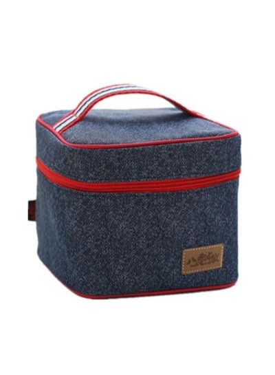 اشتري Thermal Ice Cooler Insulated Lunch Bag Blue 14x16.5x16.5centimeter في الامارات