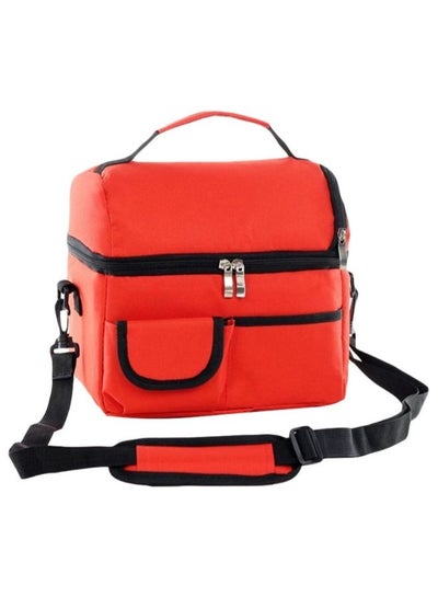 Buy Thermal Insulated Lunch Bag Red 23x16x25centimeter in UAE