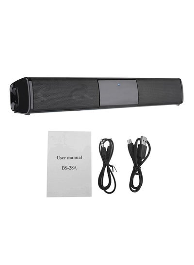 Buy Bluetooth Wireless 3D Soundbar Speaker Black in UAE