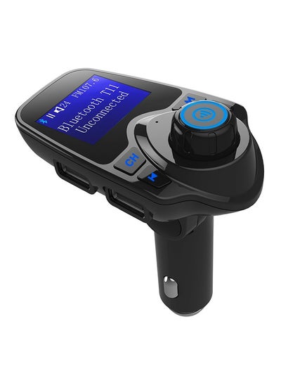 اشتري Car Bluetooth FM Transmitter Car MP3 Music Player with Separate Power Switch ZN878700 Black في السعودية