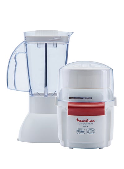 Buy Chopper La Moulinette With Blender – 250ml 250.0 ml 800.0 W AR6801EG White/Clear in Egypt