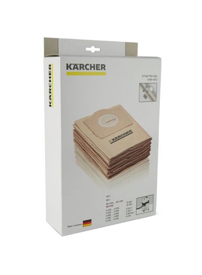 Buy 5-Piece Paper Filter Bags Set Brown in UAE