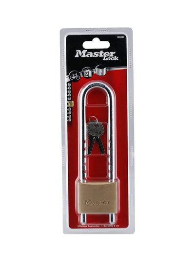 Brass Padlock With Adjustable Shackle Beige/Silver 150mm price in UAE ...