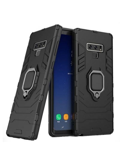 Buy TPU Ring Holder Phone Cover Case For Samsung Note 9 Black in Saudi Arabia