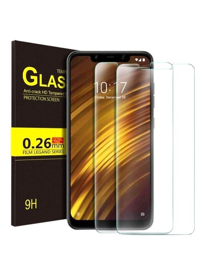 اشتري Xiaomi Poco F1 Screen Protector 9H Hardness Tempered Glass Film 2-Pack في الامارات