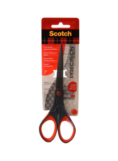 Buy 1447 Precision Scissors Grey/Red 7inch in UAE