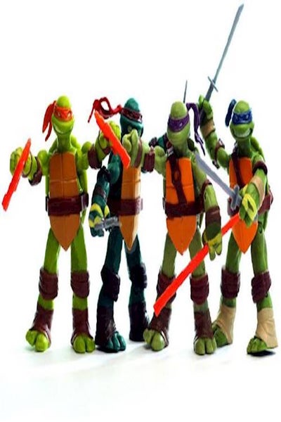 Teenage Mutant Ninja Turtles Classic Collection Action Figures 4 Pcs TMNT Toys 