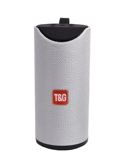 Buy T&G Bluetooth Speaker With Aux Wire Silver in Saudi Arabia