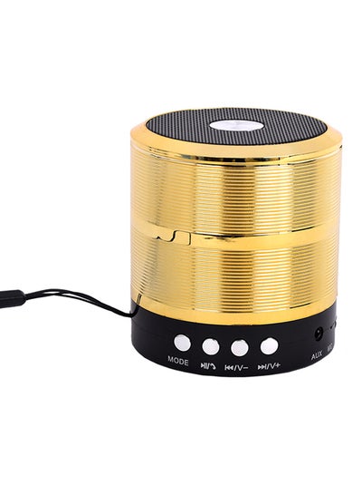 Buy WA-888 Bluetooth Speaker With Aux Wire Gold in Egypt