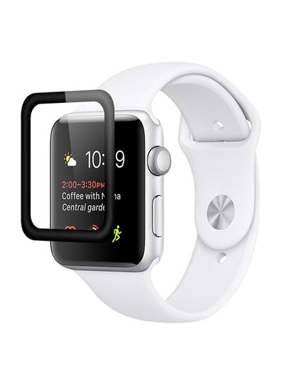 اشتري 3D Full Cover Curved Black Edge Screen Protector For Apple Watch 42mm في السعودية