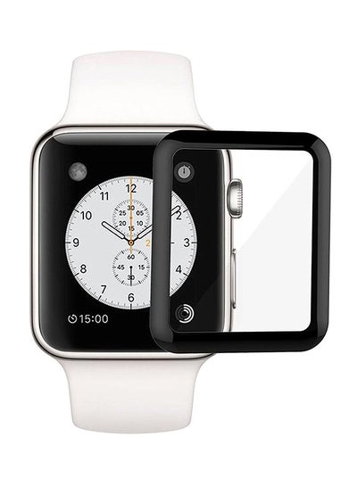 Buy 3D Full Cover Curved Black Edge Screen Protector For Apple Watch 38mm in Saudi Arabia