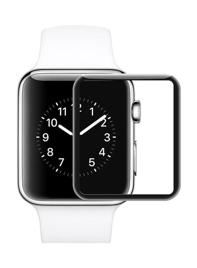 Buy 9H 0.2Mm Tempered Glass Film 3D Screen Protector For Apple Watch Black 38Mm in Saudi Arabia